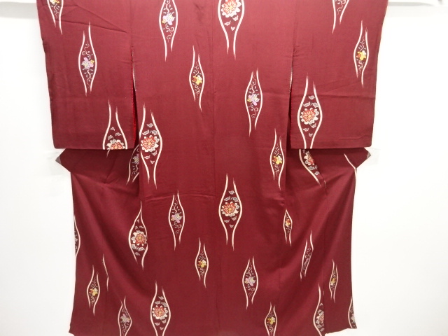 JAPANESE KIMONO / ANTIQUE KIMONO / TAISHO ROMAN STYLE / KINSHA / FLOWERTATEWAKU PATTERN